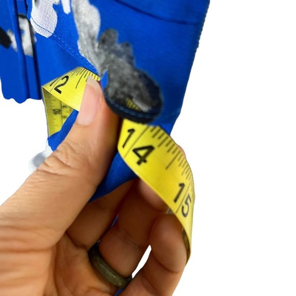 NWT CAbi Blue Collection Untamed Floral Sleeveless Sheath Knee Length Dress XS - Picture 10 of 11